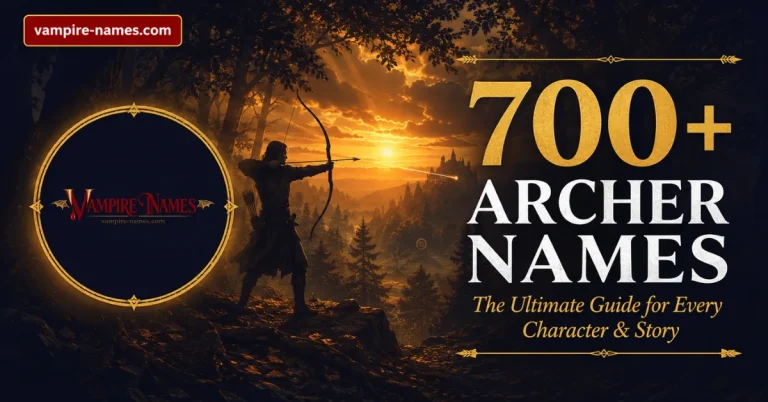 700+ archer names — featured image with epic forest archer background