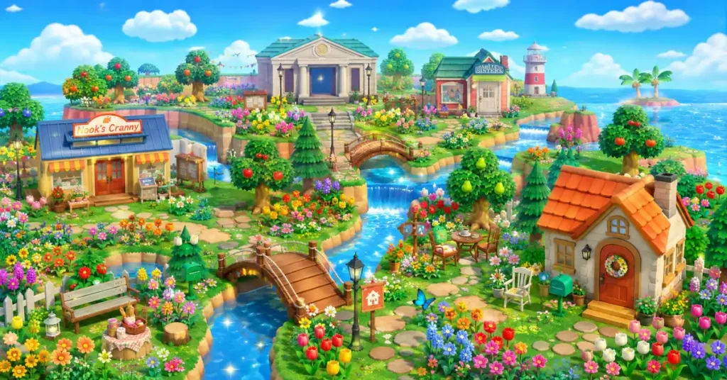 550+ Cute Island Names 3 cute Animal Crossing island names — ACNH island design with flowers and houses