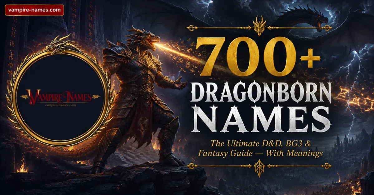 700+ dragonborn names with meanings — ultimate D&D BG3 and fantasy dragonborn guide featured image
