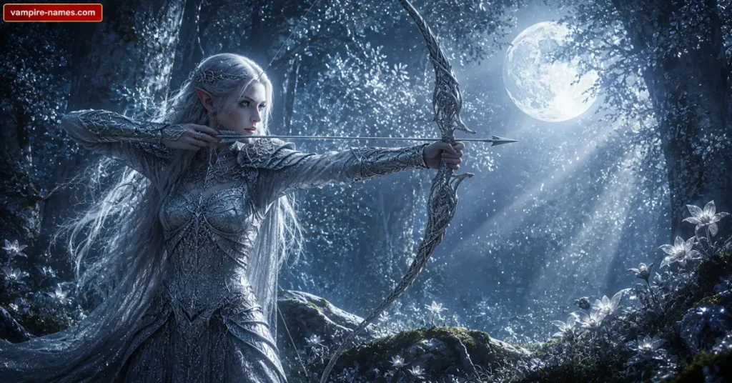 700+ Archer Names with Meanings 5 elf archer names — fantasy elf archer character moonlit forest