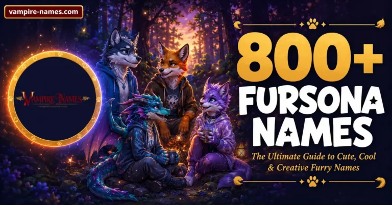 800+ fursona names with meanings — cute, cool and creative furry names guide featured image
