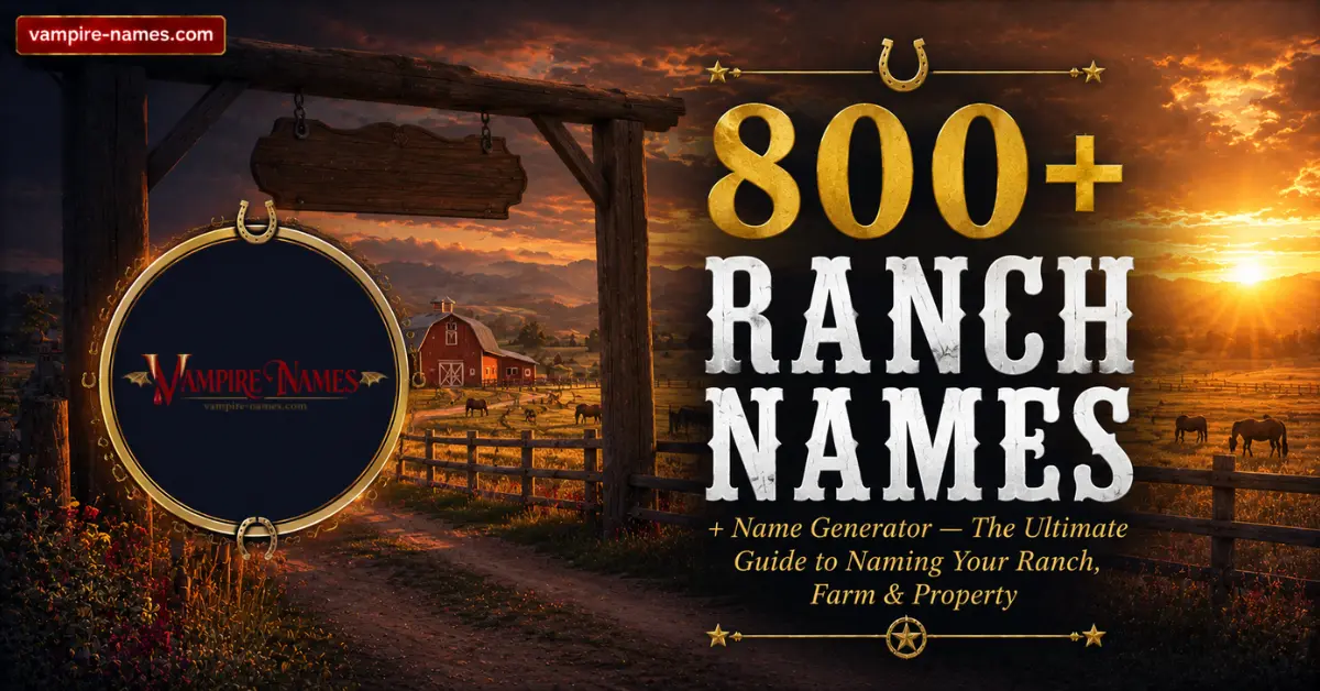 800+ Ranch Names + Name Generator 1 800+ ranch names and name generator โ ultimate guide to naming your ranch farm and property featured image