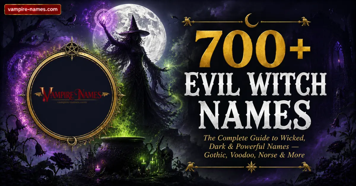 700+ EVIL WITCH NAMES FEMALE 1 700+ evil witch names female โ complete guide to wicked dark and powerful witch names featured image