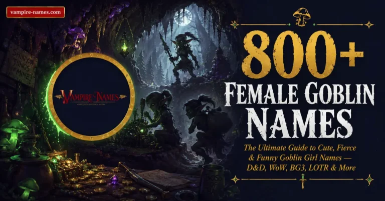 800+ female goblin names — cute fierce and funny goblin girl names for D&D WoW BG3 and fantasy games featured image
