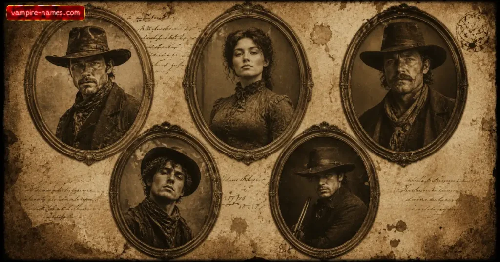 700+ OUTLAW NAMES 3 Famous historical outlaw names โ sepia portrait montage of Wild West legends