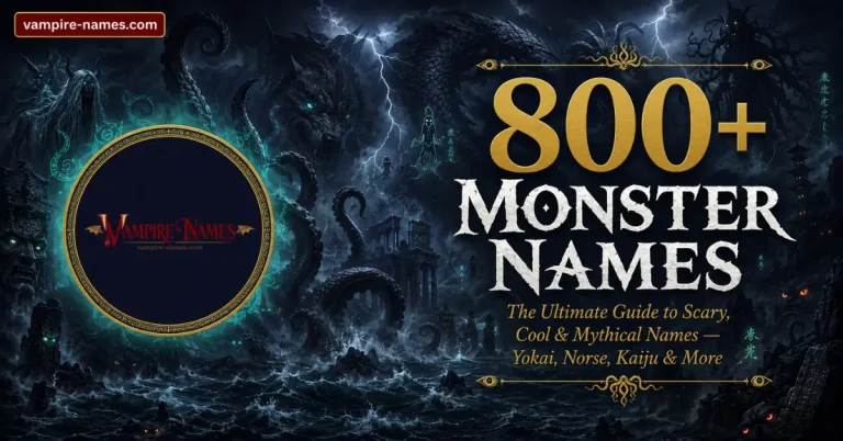 800+ monster names with meanings — ultimate guide to scary cool and mythical monster names featured image