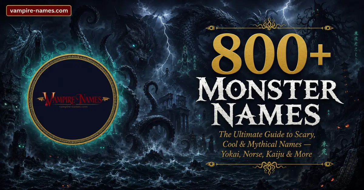 800+ Monster Names with Meanings 1 800+ monster names with meanings โ ultimate guide to scary cool and mythical monster names featured image