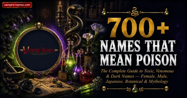 700+ NAMES THAT MEAN POISON 10 700+ names that mean poison โ complete guide to toxic venomous and dark names for characters and fantasy featured image