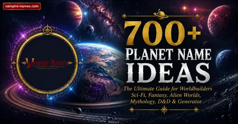 700+ Planet Name Ideas 4 700+ planet name ideas for worldbuilders — sci-fi fantasy alien worlds mythology and D&D planet names guide featured image