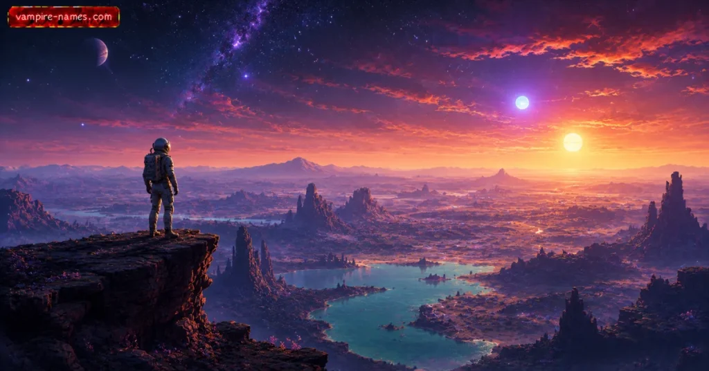 700+ Planet Name Ideas 5 planet names conclusion โ astronaut alien planet vista binary sunset exploration