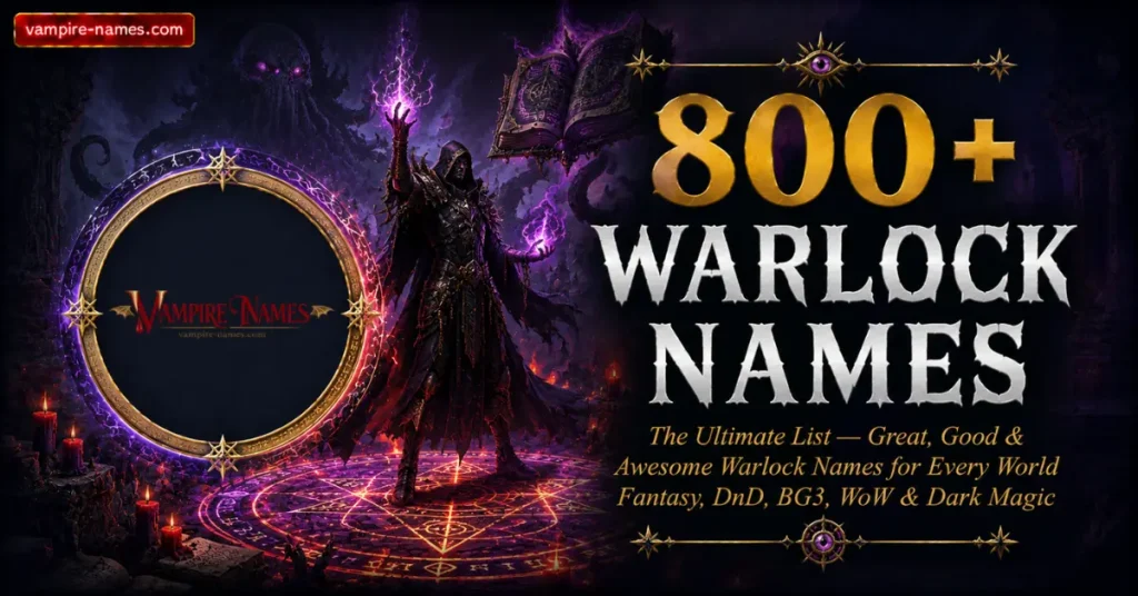 800+ Warlock Names 3 800+ warlock names โ ultimate list of great good and awesome warlock names for every world fantasy DnD BG3 WoW featured image