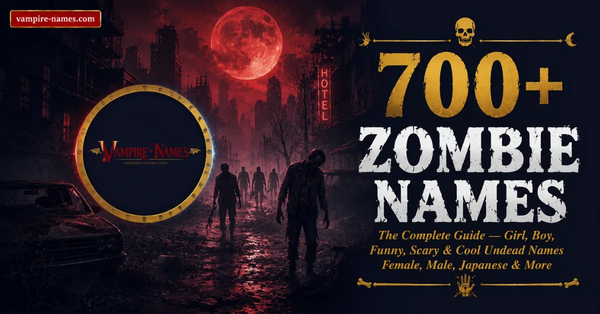 700+ ZOMBIE NAMES 1 700+ zombie names โ complete guide to girl boy funny scary and cool undead names featured image